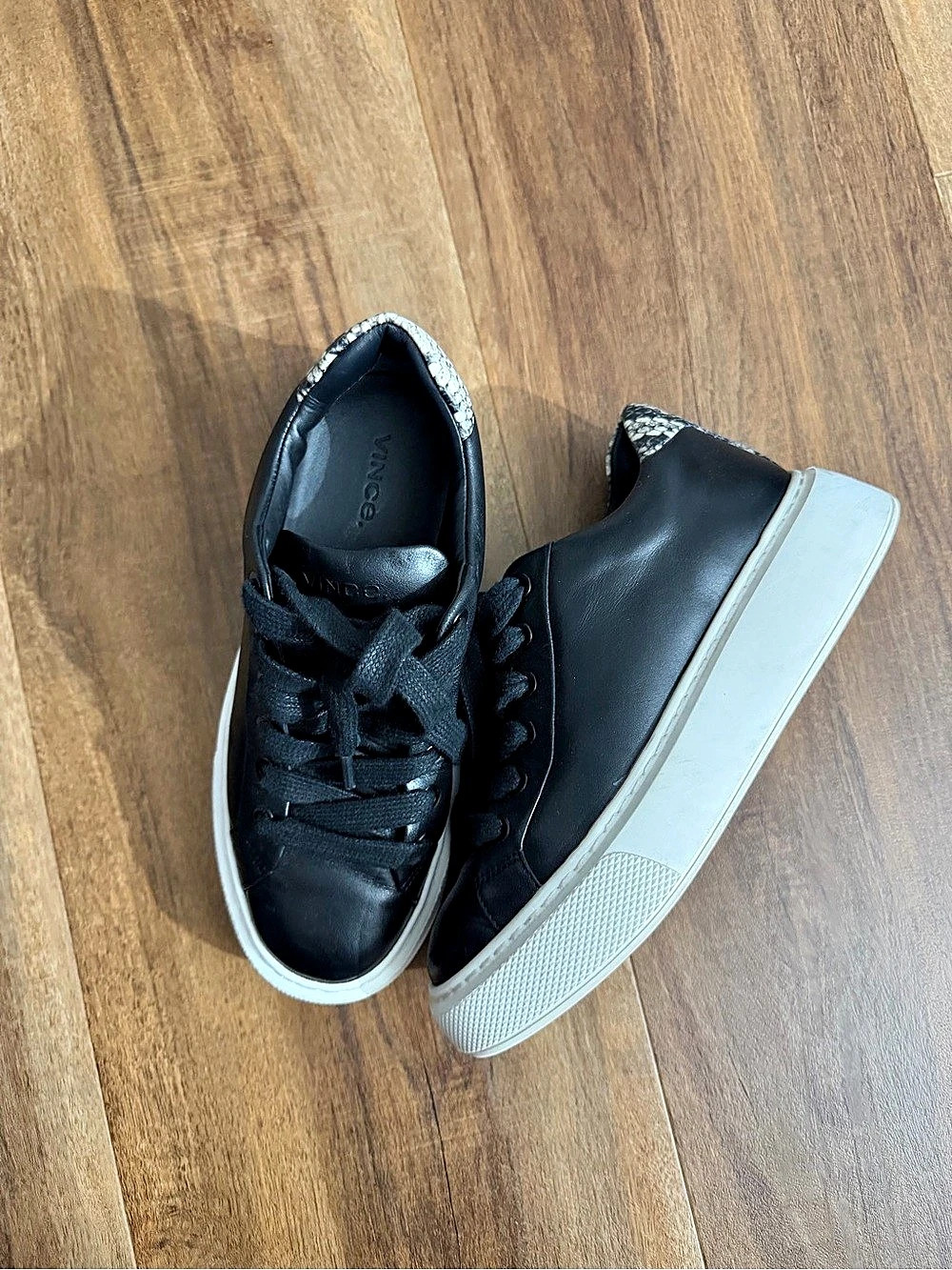 Vince Warren Leather Platform Sneaker Size 5